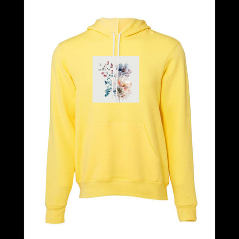Watercolor Flower Bella canvas hoodie 3719